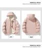2025 Men's Autumn/Winter Thickened Hooded Cotton Jacket with Plush Lining - Warm Outerwear