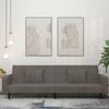 VidaXL 2-seater Sofa Bed with Two Pillows Dark Grey Velvet 375817