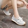 JCF new spring and summer breathable casual sports shoes thick sole heightening round head Korea