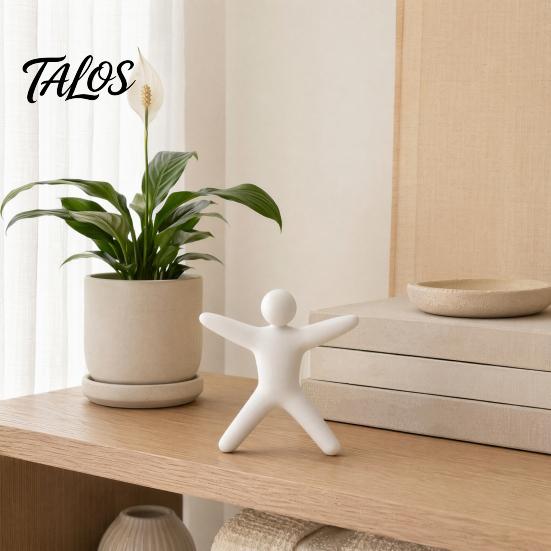 Game Character Collectible 1/8Pcs 3D Printed Figure, Sitting Standing Lying Man Figurine, Minimalist Decoration Abstract White Statue, Gift for Lovers