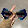 2023 Trendy Cat Eye Anti-Blue Light Butterfly Glasses with Irregular Large Frame
