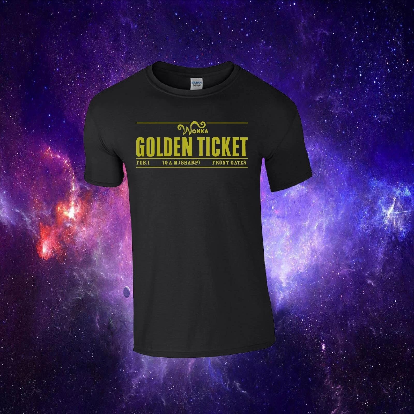 Wonka Golden Ticket World Book Day Inspired Gift Kids/Adults Top T-shirt 3XL