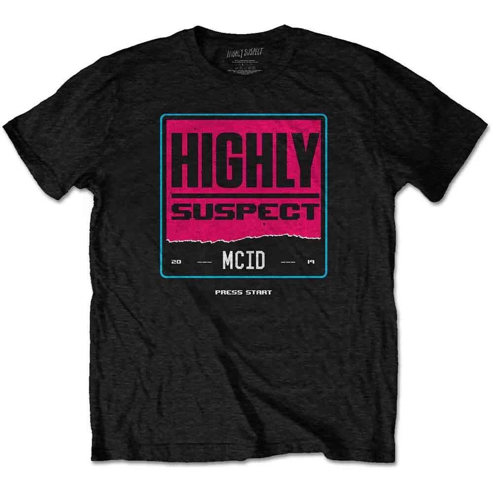 Highly Suspect Press Start T-Shirt Black New XXXL