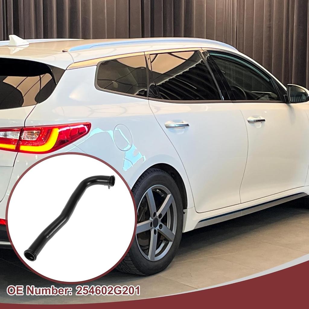 1 Pc Radiator Coolant Hose for for Hyundai Tucson 2010-2021 Engine Water Inlet Pipe No.254602G201 Black Metal