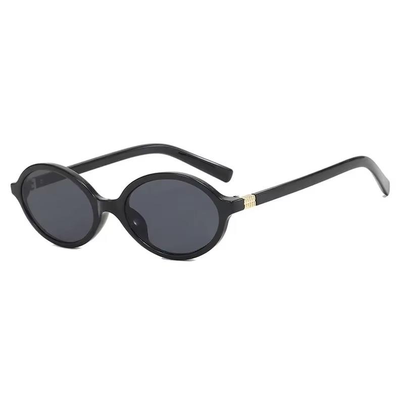 Occhiali da sole ovali piccoli in stile retrò da donna, nuovi occhiali da sole leopardati sexy neri da donna, vintage, da donna