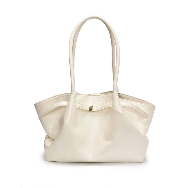 Large capacity commuter tote armpit bag women's 2025 new trendy fashion casual niche pleated shoulder women's bag