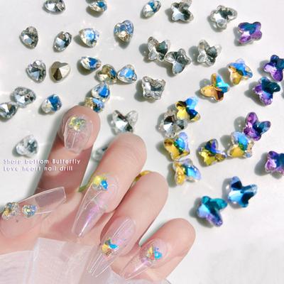 Ornamenti per Unghie Grandi Decorazioni Multiuso per Nail Art con Cristalli Finti Effetto 3D Decorazioni per Unghie a Cuore Ciondoli per Unghie Ornamenti per Unghie per Ragazza