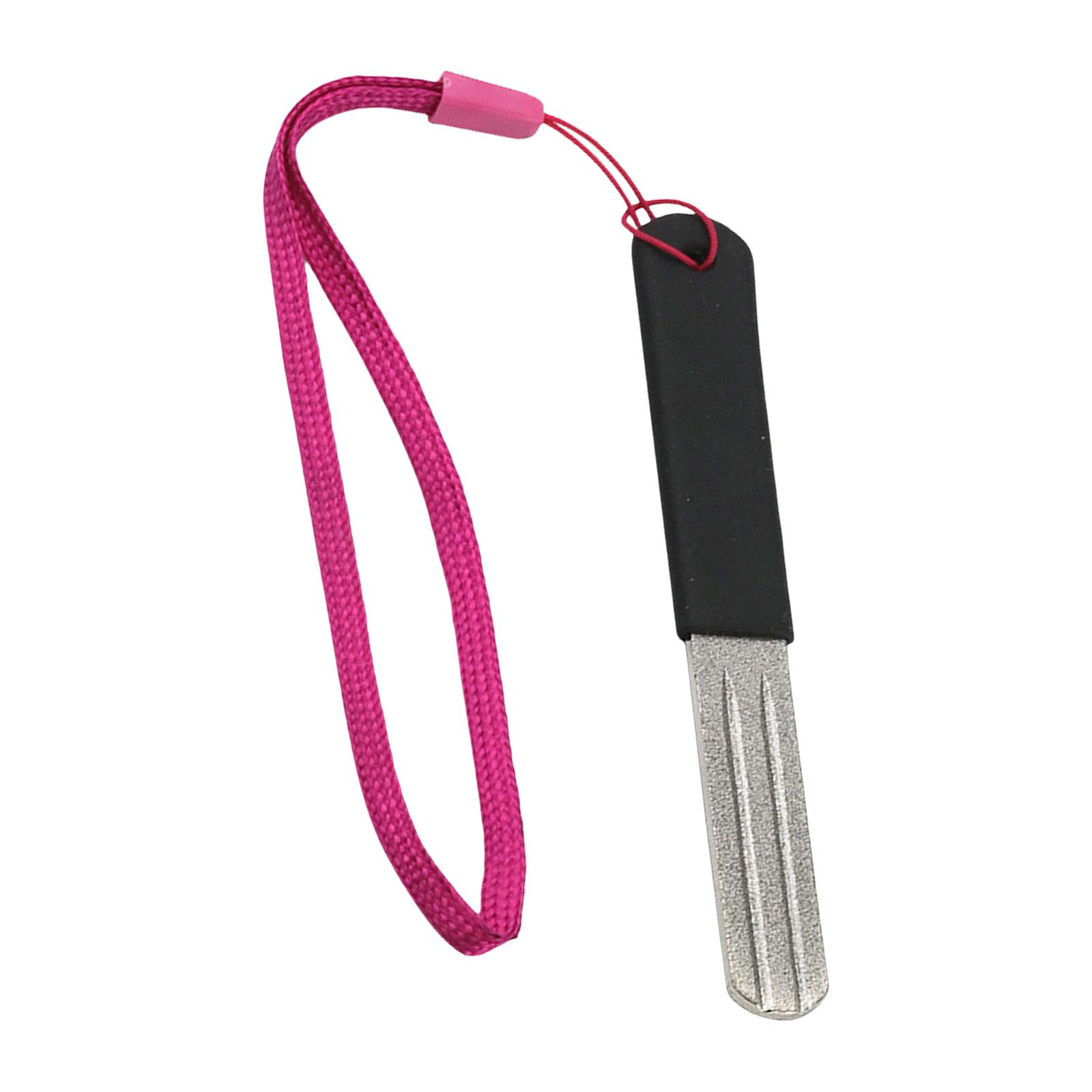 

Точилка для рыболовных крючков Двусторонняя Точильный камень для рыболовных крючков Точильный камень для заточки рыболовных крючков Алмазный напильник Инструмент для заточки чёрный