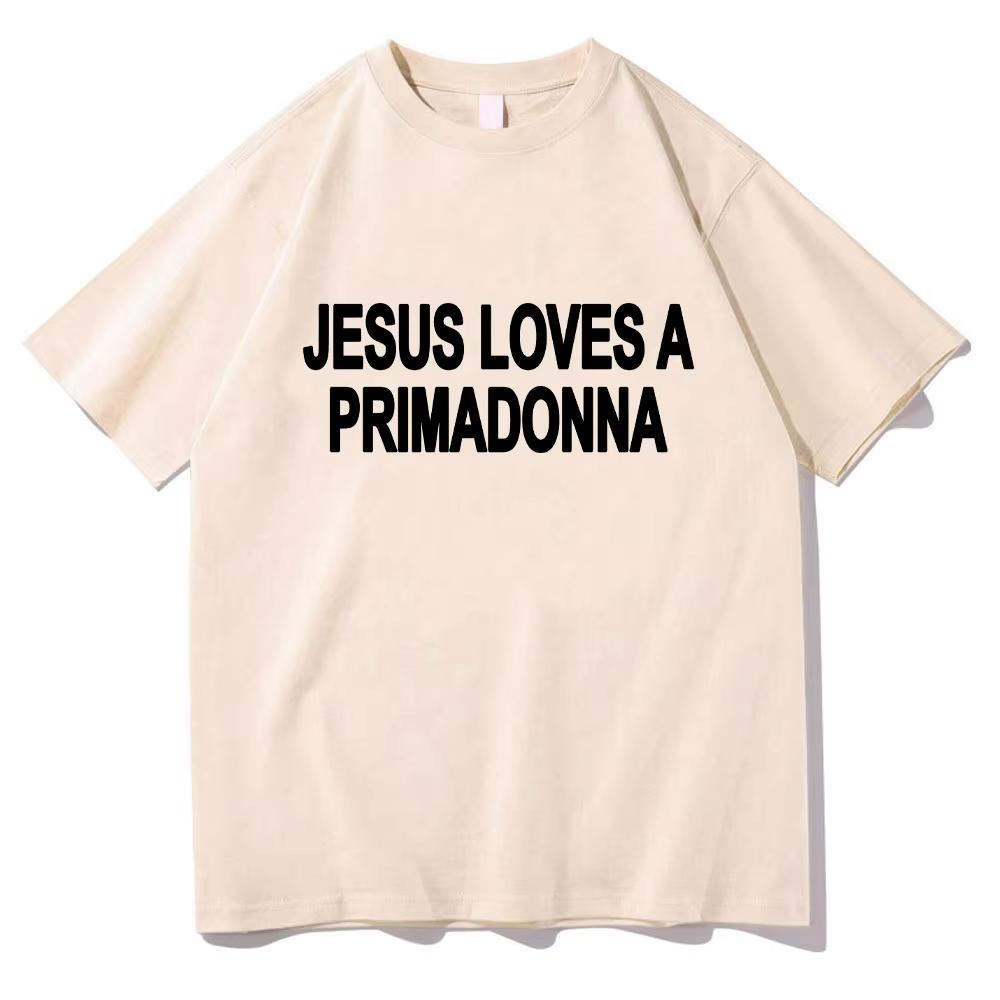 Jesus Loves A Primadonna Tee Nessa Barrett Pure Cotton TShirts Unisex Unisex Round Neck Short Sleeve Clothes Gift For Fans Clothing