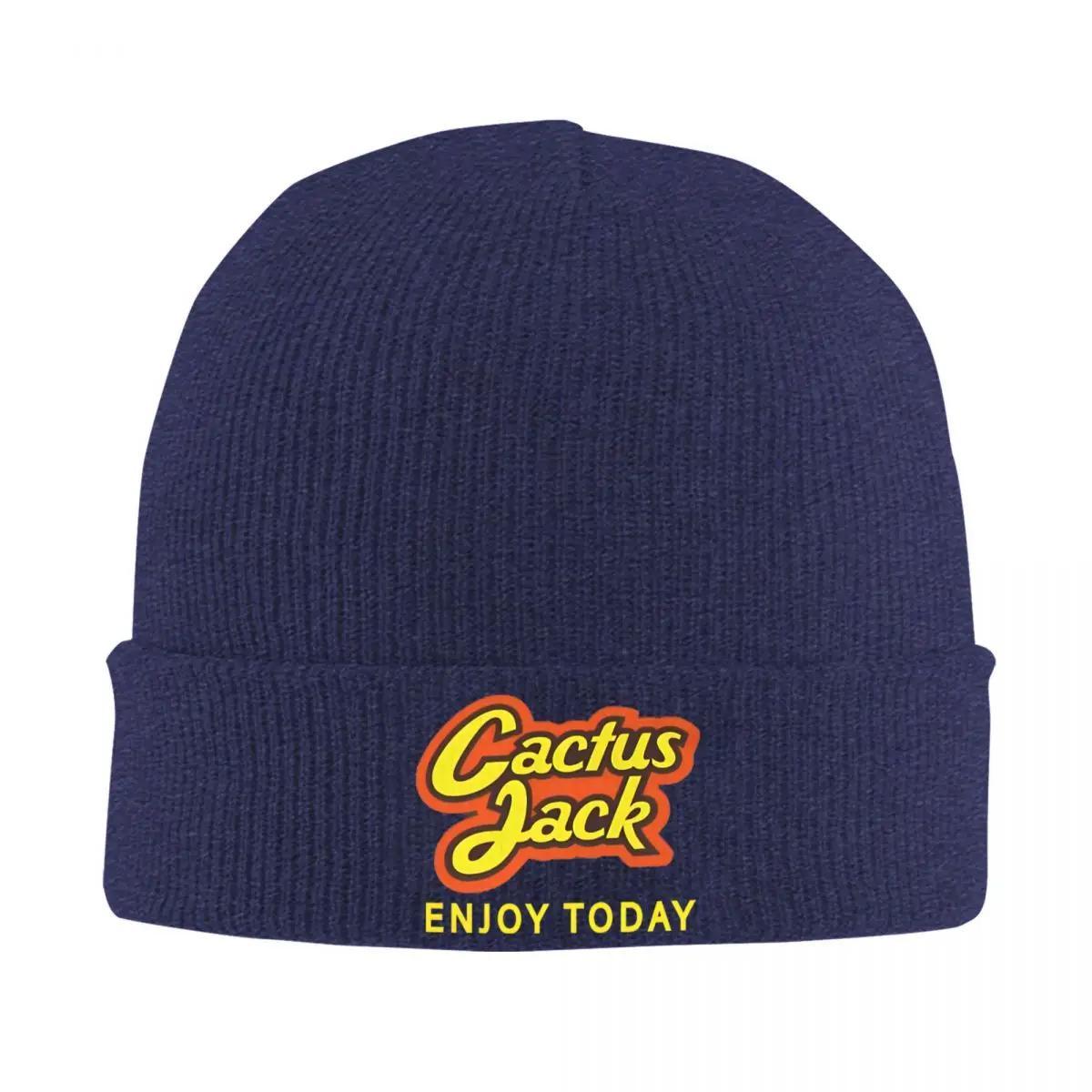 

Cactus Jack Retro Knitted Caps for Women Unisex Beanie Autumn Winter Hat Acrylic Rapper Hip Hop Casual Caps