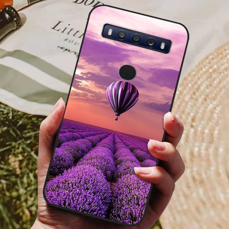 For TCL 10 SE Case Black TPU Silicon Shell For TCL 10SE Phone Cover Tcl 10se Cases T766H T766J T766U T766A Fundas Bumper Marble