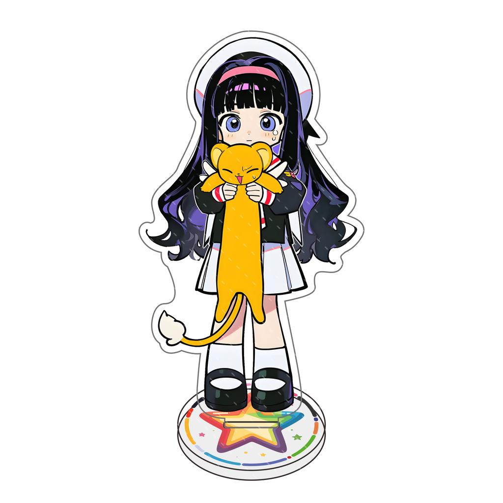 Anime Derived Card Captor Sakura Peripherals: Acrylic Standees Model, Sakura Kinomoto-Tomoyo-Daidouji Desktop Decoration Gifts