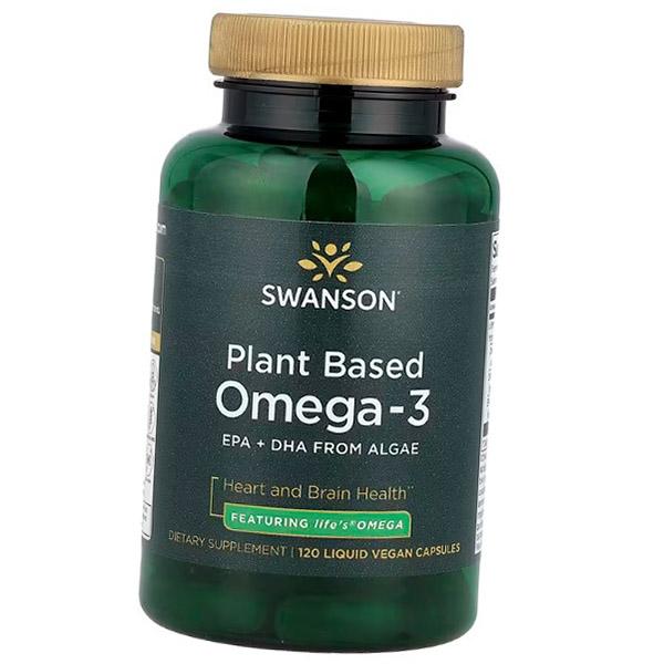 Омега-3 на растительной основе, Plant Based Omega-3, Swanson  120вегкапс (67280024)