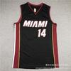 Maglia da Basket Miami Heat Uomo Donna Cotone Cucita Uniforme Squadra NBA Butler Wade Herro City Edition