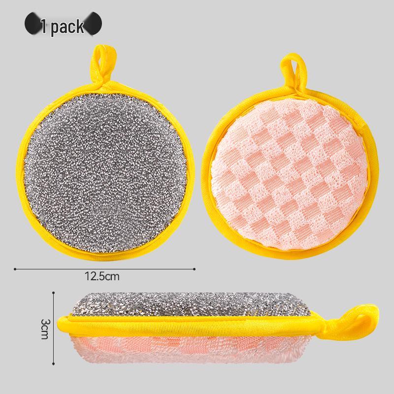 

Dual-Sided Durable Kitchen Sponge: Non-Stick, Thick, Stain-Removing Scouring Pad for Cleaning Pots and Dishes