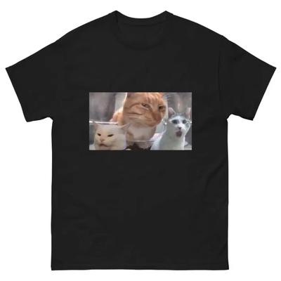 Maglietta Meme Gatto, Merchandising Gatti Divertenti, T-shirt Gatto Estetica, Regalo per Amante dei Gatti