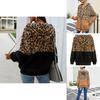 Stylish Women Bear Hooded Jackets With Cozy Fleece And Trendy Leopard Print Design