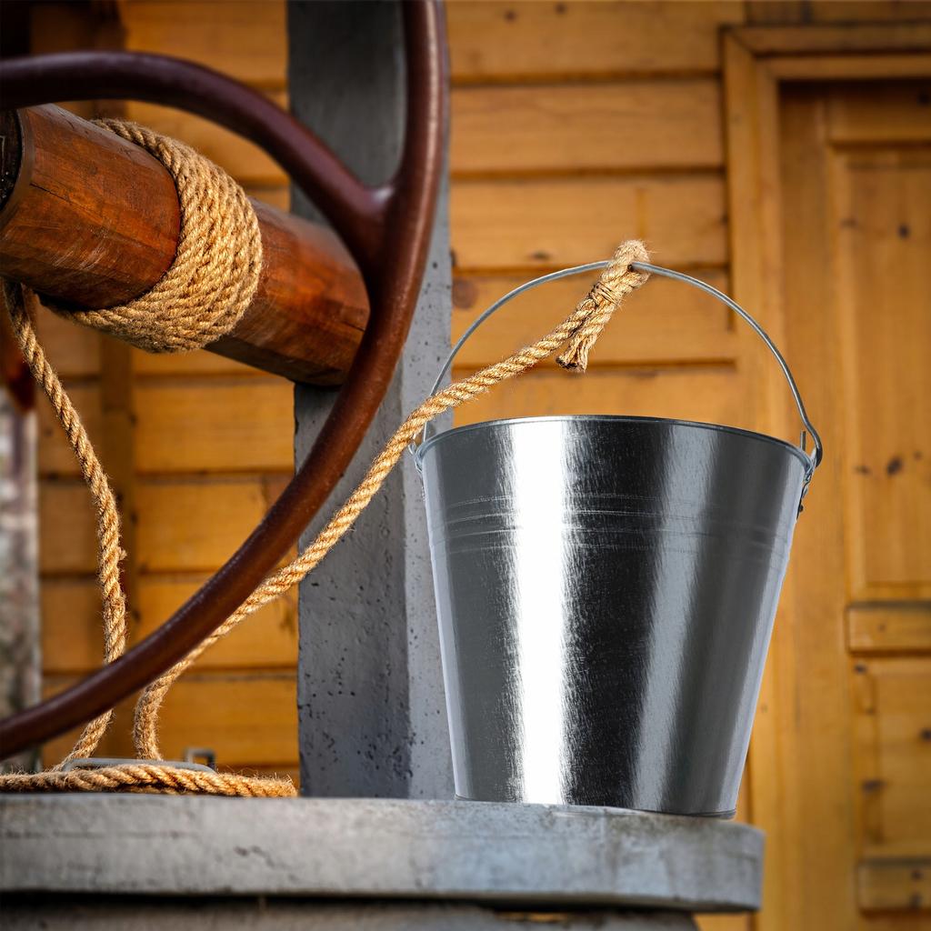 KADAX Wiadro Wiaderko Ogrodowe Ocynkowane metalowe 12 L