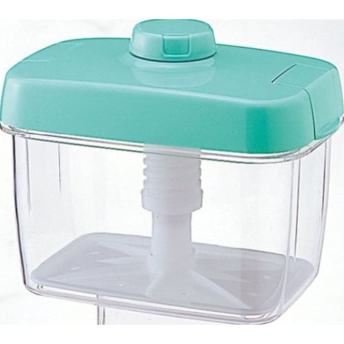 Risu Instant Pickle Container, Square, Green, 2.2L, Hyperpet, Recipe Included, Made In Japan, S-22