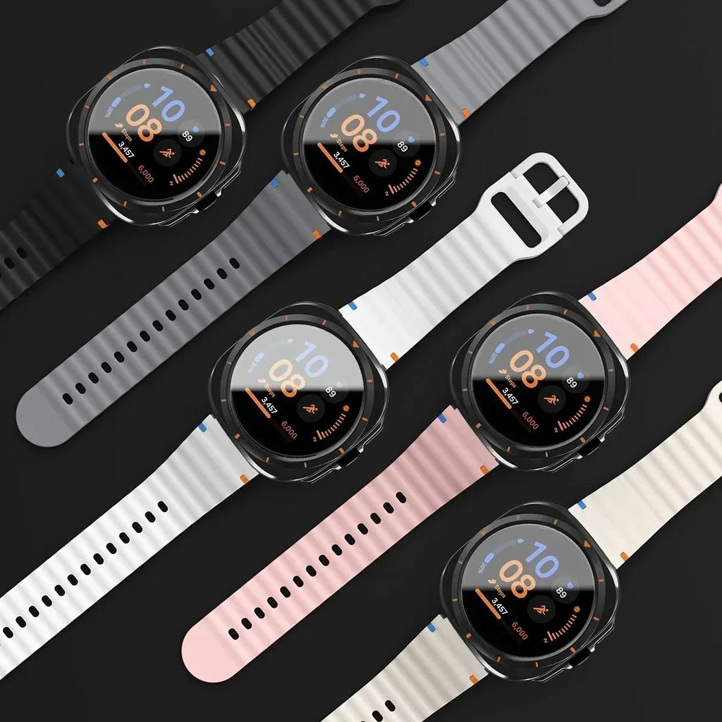 Change To Ultra Case+Band for Samsung Galaxy Watch Ultra Upgrade To Galaxy Watch 7 6 40mm 44mm Tempered Glass Screen Protector
