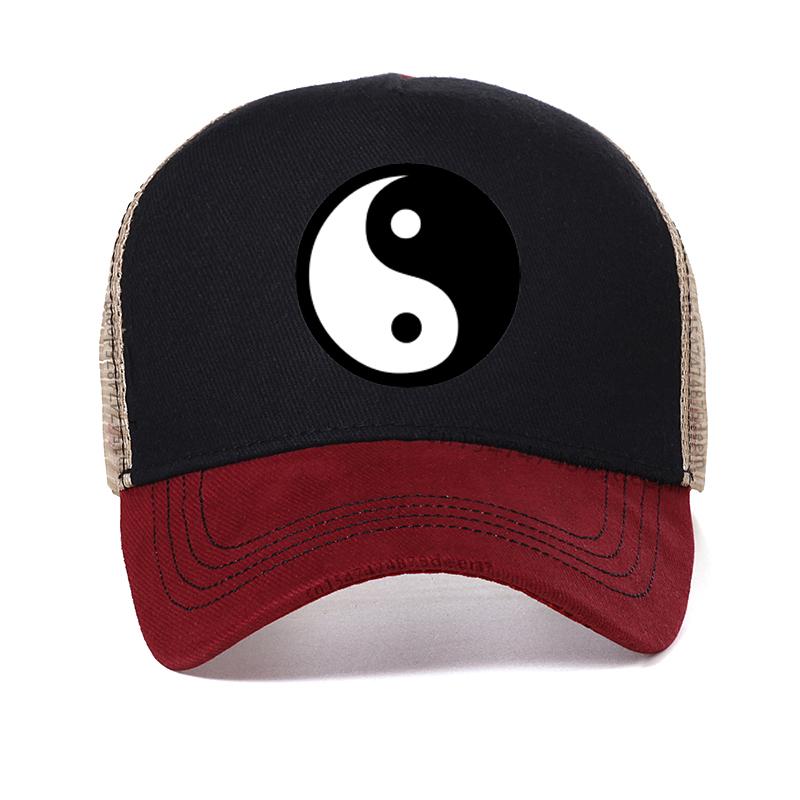 

High Quality Dad Hat 100% Cotton Martial Arts Yin and Yang Gossip Hat Snapback Baseball Cap For Men Women Trucker Caps Adjustable красный