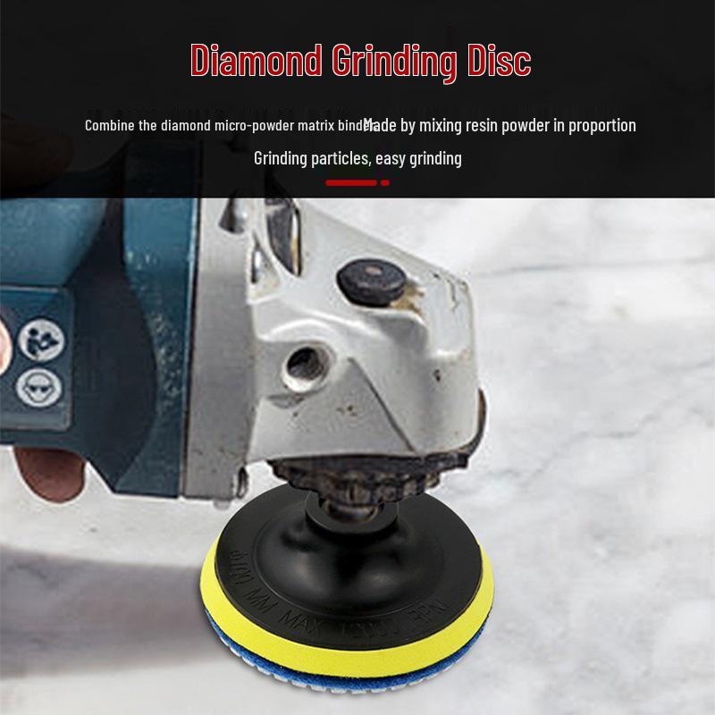 4-Inch Marble Water Grinding Disc, 100mm Diamond Soft Polishing Disc for Stone, Jade, and Renovation