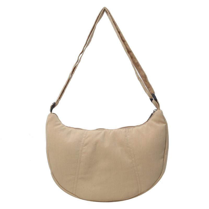 Nylon Crossbody Bag For Women With Zipper Closure And Cotton Lining For Daily Use