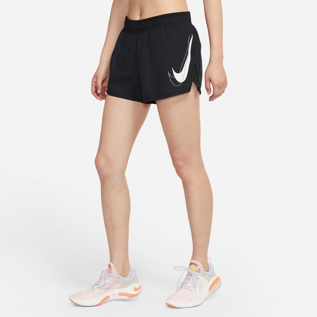 Nike Swoosh Run Breathable Woven Shorts Women Bottoms Black DD4924-010