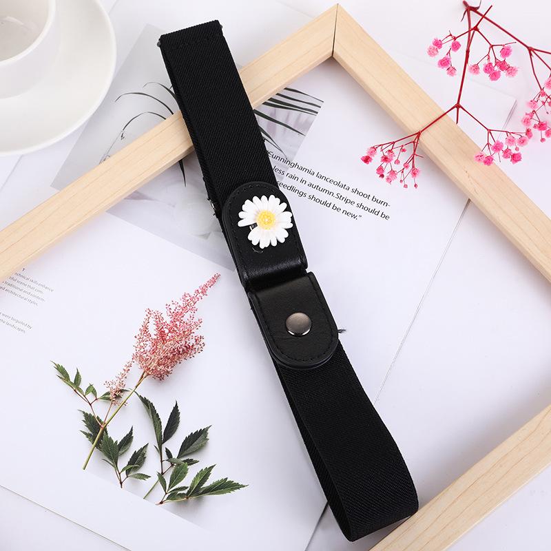 Buckle-Free Belt Ladies Decoration Lazy Belt Casual Elastic Elastic Jeans Belt Han