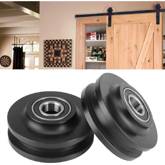 2Pcs Barn Door Pulley for Crane Track - Sliding Door Wheel Closet Hardware Roller