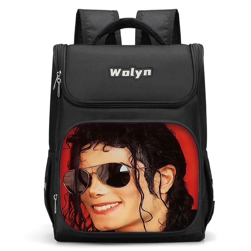 Zaino Grande per Bambini Michael Jackson Borsa Scolastica per Ragazzi e Ragazze per Uomini Donne Zaino da Viaggio Resistente e Multi Scomparto