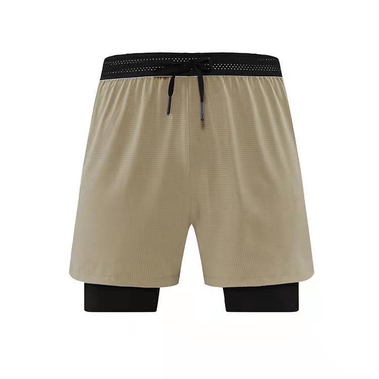 2023 Quick-Drying Men s Double-Layer Running Shorts – Anti-Exposure Fitness Jogging Pants XL