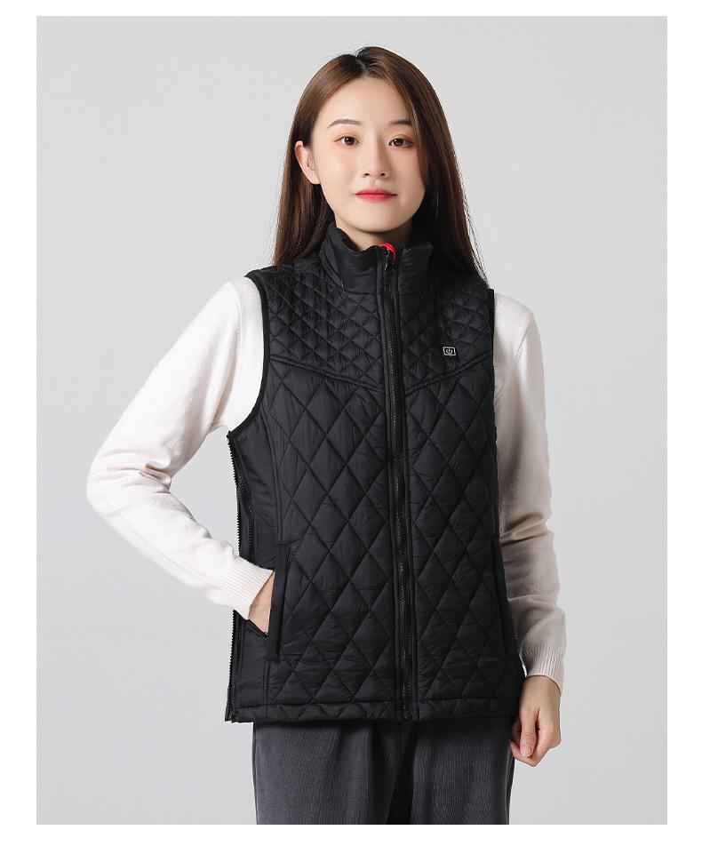 USB-Charged Smart Heating Vest with Adjustable Size for Men & Women - Dual Control, Nine-Zone Winter Warmth