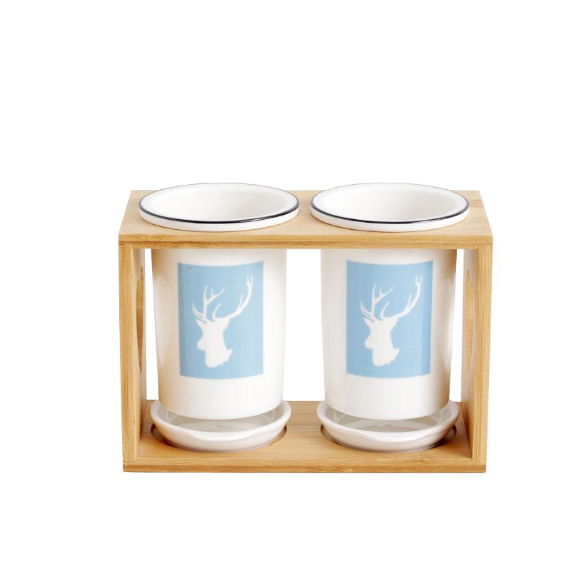 Cat Ceramic Chopsticks Holder Set Drain Rack Chopstick Cage Cutlery Box Kitchen Storage Organizer Chopsticks Box Storage Rack