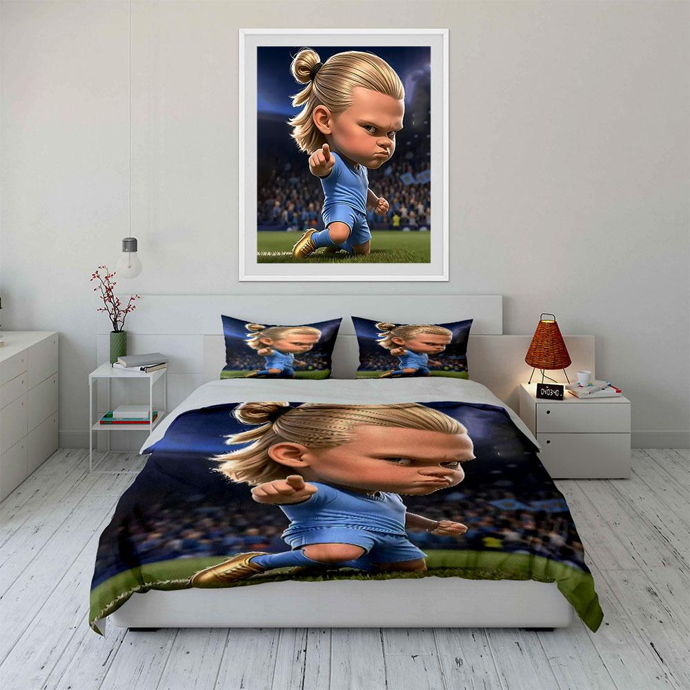 "Blonde Warrior Football Bedding" Bedding Duvet Cover Set Duvet Cover Pillowcases (1 * Duvet Cover 2 * Pillowcases, without duvet insert)