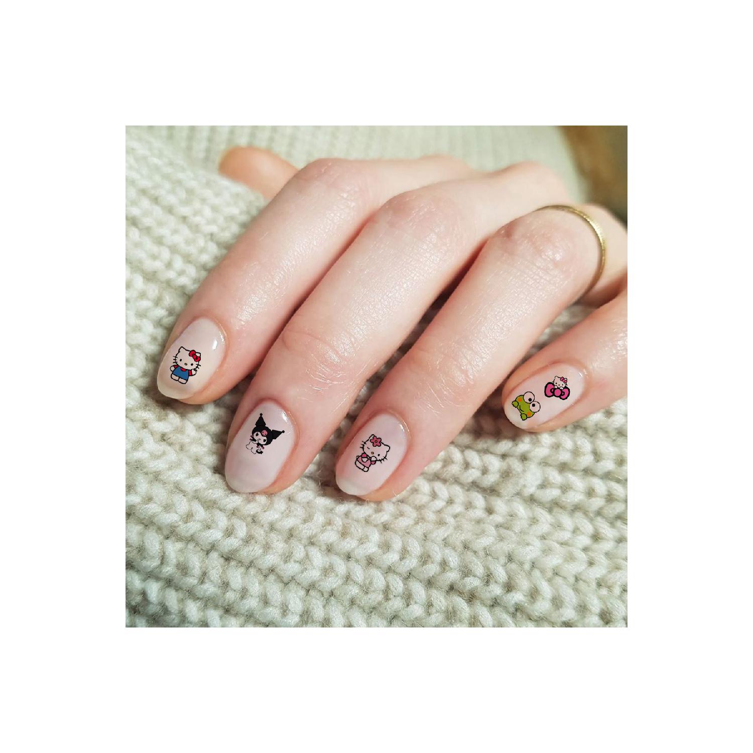 

Kuromi Colorful Nail Tattoo Nail Art