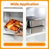 Stainless Steel Food Containers With Lids Snack Containers Microwave Safe Freezer Storage Box for Meal Prep Fruit Vegetable