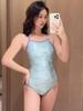 2026 Stylish Women's Quick-Dry Racing One-Piece Swimsuit with Chest Pads