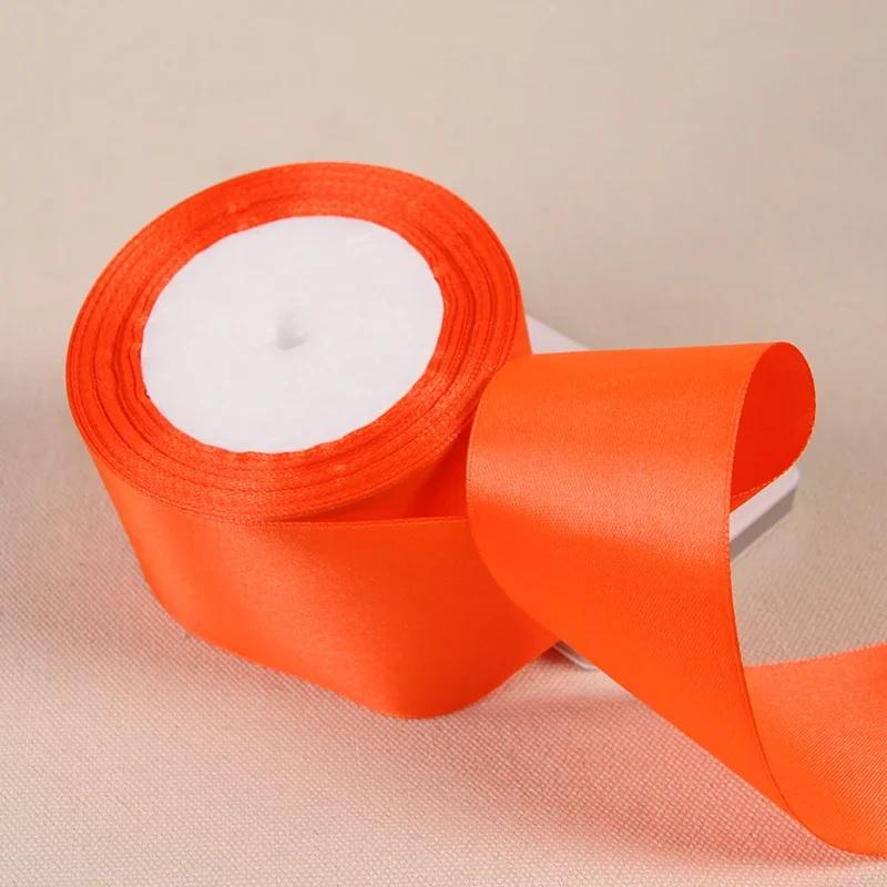25Yards/Roll 6mm-50mm Ribbons DIY Bow Crafts Polyester Satin Ribbons Christmas Home Decor Accessories Tape Wedding Gift Wrapping