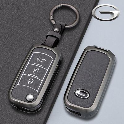 Metal Car Remote Key Case Cover Holder For Gac Trumpchi Gs3 Gs5 Gs6 Folding 3 Buttons Protector Shell Auto Accessories