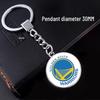 NBA Team Logo Basketball Fan Keychain Pendant