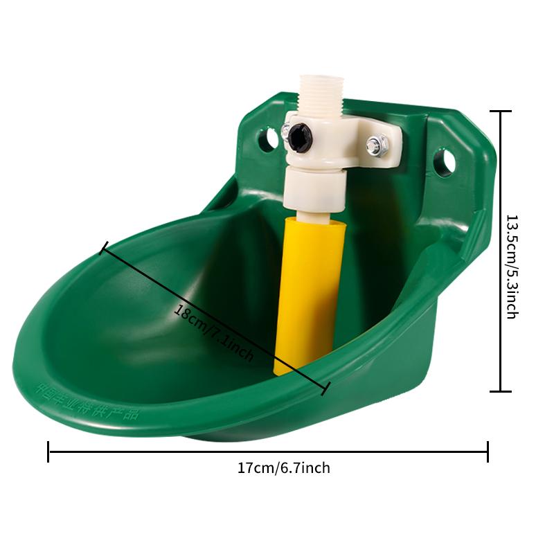 

Sheep Drinking Bowl Goat Feeding Tools Copper Valve Farm Animal Husbandry Breeding Equipment Plastic Drinking Bowl Farmer Tool 1pcs