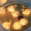 1PC 20LEDs Atmosphere Shell String Lights Battery Powered Fairy Lights Romantic Decorative Lamps For Room Wedding Party Camping