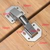 2/4/8/10pcs Cabinet Hinges 90 Degrees Without Drilling Cabinet Door Hinges With Screws For Bathroom Wardrobes