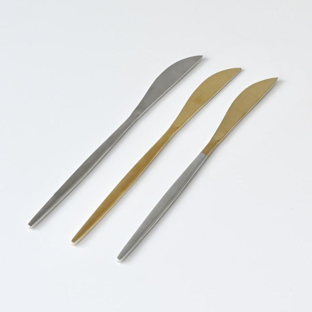 Abella Matte Stainless Steel Dessert Knife Gold