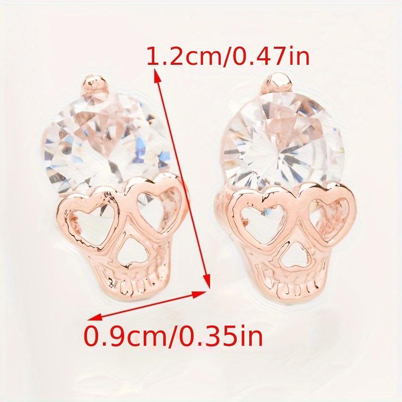 Halloween Skull Head Stud Earrings