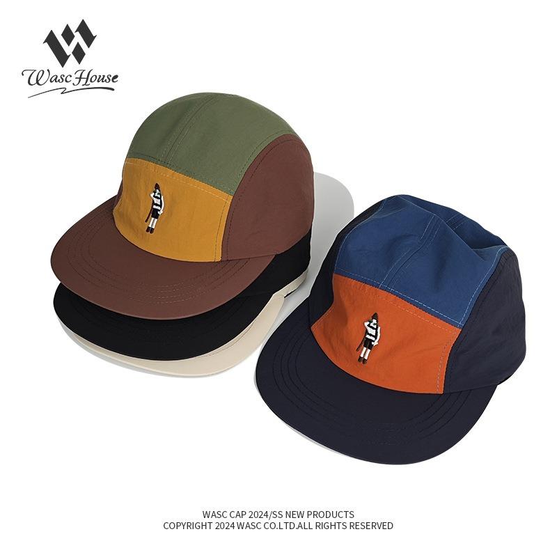 Parent-child splicing cap Women's summer quick-drying breathable cap Men's outdoor color matching soft top baseball cap
