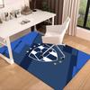 Monter-rey Football Crest Art Printed Area Rug for Office, Chair Rug, Decorative Carpet Floor Mat, Large Size Fan gifts Christmas gifts