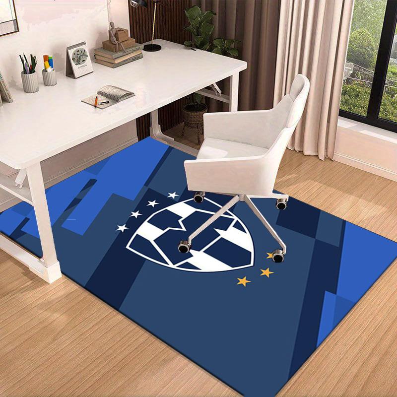 Monter-rey Football Crest Art Printed Area Rug for Office, Chair Rug, Decorative Carpet Floor Mat, Large Size Fan gifts Christmas gifts