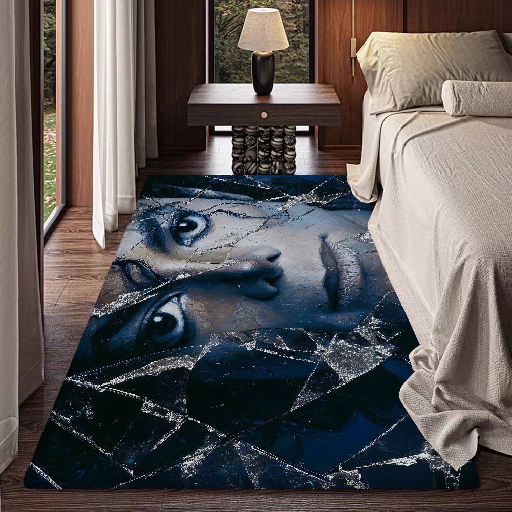 Famoso Cantante M-Michael J-Jackson Tappetino Rettangolare Antiscivolo Casa Morbido Tappetino Ingresso Interno Esterno Tappetino Benvenuto Zerbino